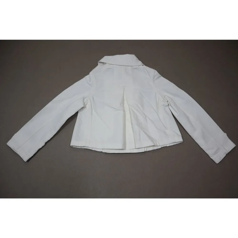 Polo Ralph‎ Lauren White Denim Buttoned Jacket Kids Size 6